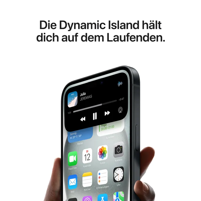 Apple iPhone 15 128 GB Schwarz MTP03ZD/A – Bild 4