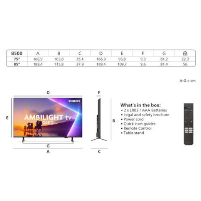 Philips 75PUS8500/12 189cm 75" 4K Ambilight TV – Bild 3