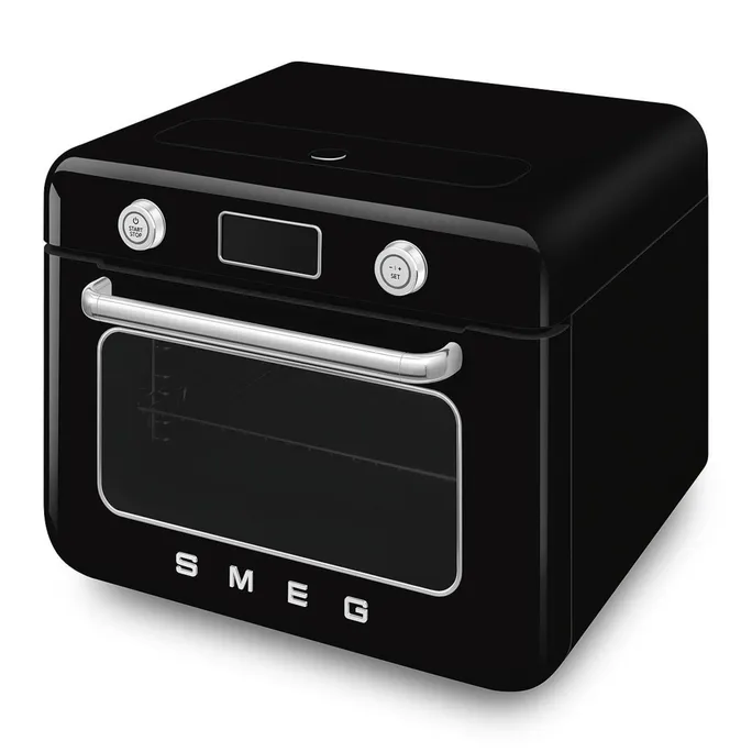 Smeg 50's Style Kombi-Tisch-Dampfbackofen Schwarz – Bild 3