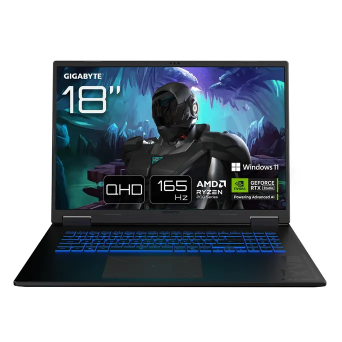 GIGABYTE GAMING A18 3WH 18" QHD 165Hz R7-260 32GB/1TB RTX 5070 Win11