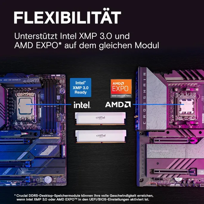 32GB (2x16GB) Crucial DDR5-6400 CL38 Pro Overclocking RAM Arbeitsspeicher Kit – Bild 4