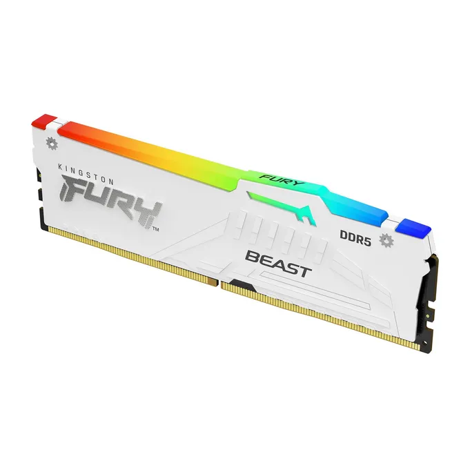 32GB (2x16GB) Kingston Fury Beast White RGB EXPO DDR5-6000 CL30 RAM Arbeitsspeicherkit – Bild 3