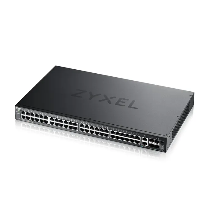 ZyXEL XGS2220-54 Gigabit Managed Stack Switch, 50x RJ-45, 4x SFP+, Rackmount – Bild 2