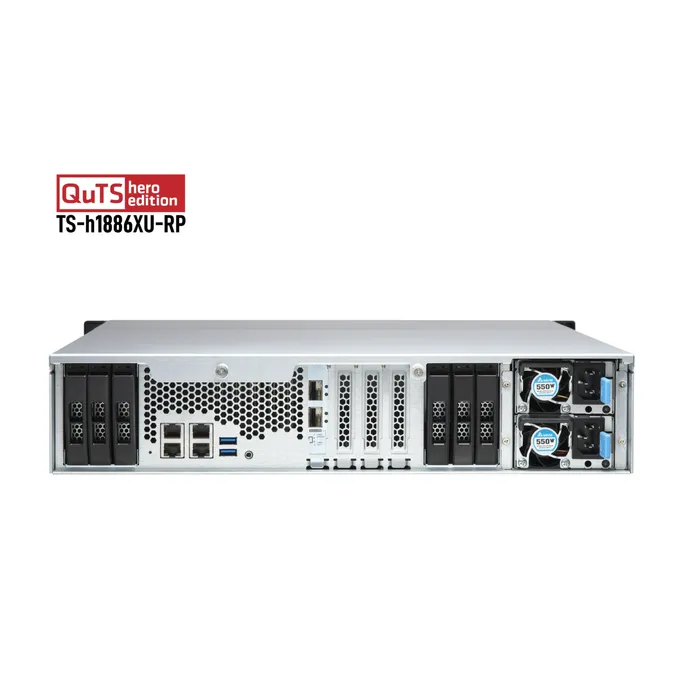 QNAP TS-h1886XU-RP-R2-D1622-32G NAS System 12+6-Bay – Bild 4