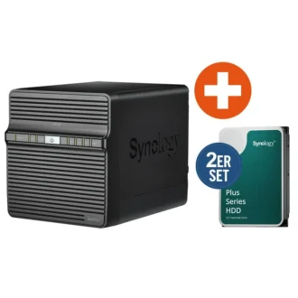 Synology DS423 NAS System 4-Bay 12 TB inkl. 2x 6 TB Synology HDD HAT3300-6T