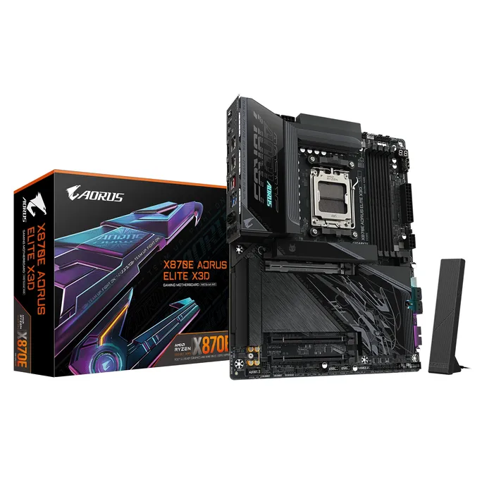 GIGABYTE X870E AORUS ELITE X3D WIFI7 ATX Mainboard Sockel AM5 HDMI – Bild 2