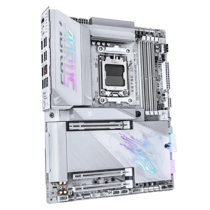 GIGABYTE X870E AORUS PRO X3D ICE WIFI7 ATX Mainboard Sockel AM5 HDMI – Bild 4