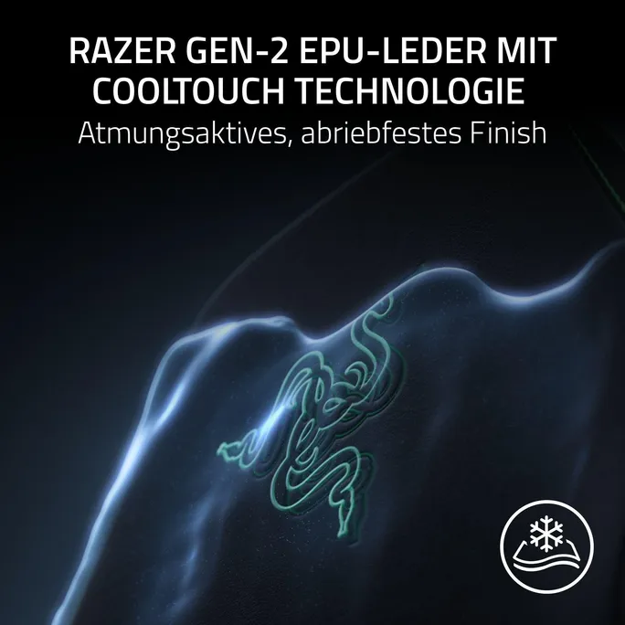 Razer ISKUR V2 NewGen Quartz/-Rosa Gaming-Stuhl mit atmungsaktivem Komfort, Razer HyperFlex™ Lordosenstütze – Bild 3