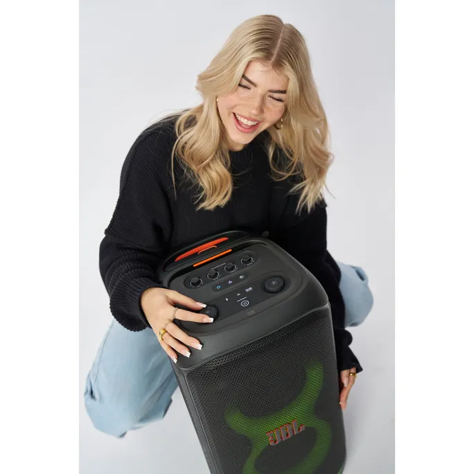 JBL PartyBox STAGE 320 Bluetooth-Lautsprecher schwarz mit Akku und Lichteffekten – Bild 5